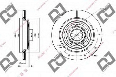 DJ PARTS bd1407 -  Тормозной диск